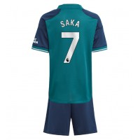 Dětský Fotbalový dres Arsenal Bukayo Saka #7 2023-24 Třetí Krátký Rukáv (+ trenýrky)